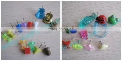 Clear Green Sweet Bottle Shape Push Pin