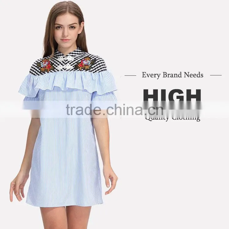Cutwork machine embroidery dress designs for women