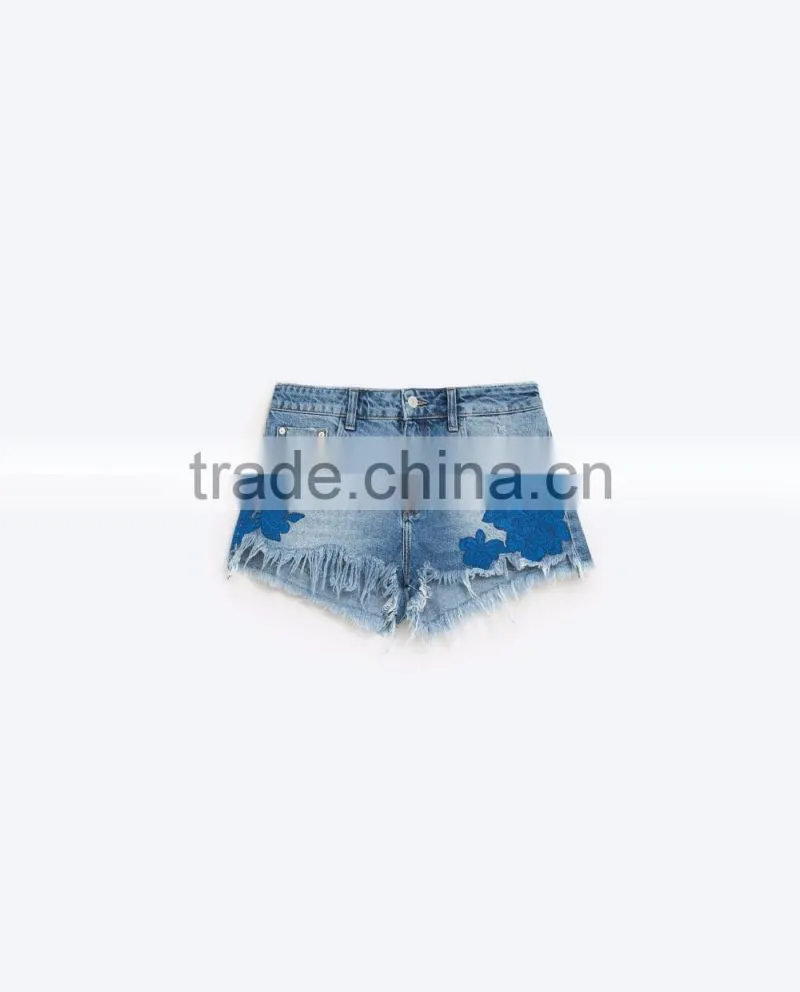 2016 custom fashion apparel young girl summer sexy women jeans shorts short pants half pants cotton girls