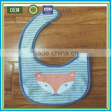 Top quality 100% cotton embroidery baby bibs