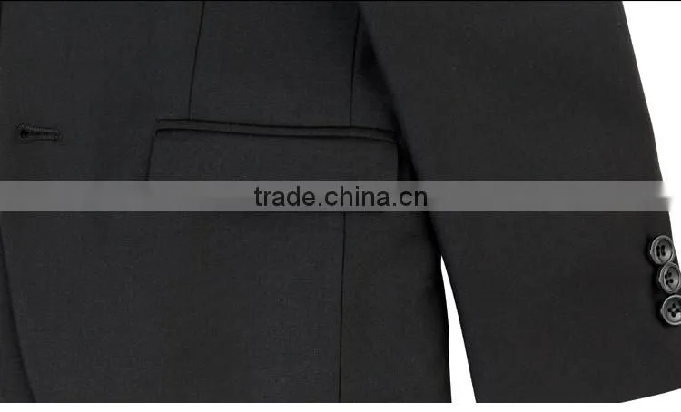 ELPA NXB0083 British style slim black fancy 3 piece designer kids boys suits