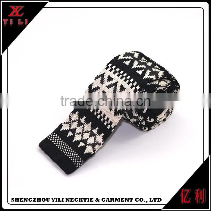 Nice design fashion polyester knitted ties for men