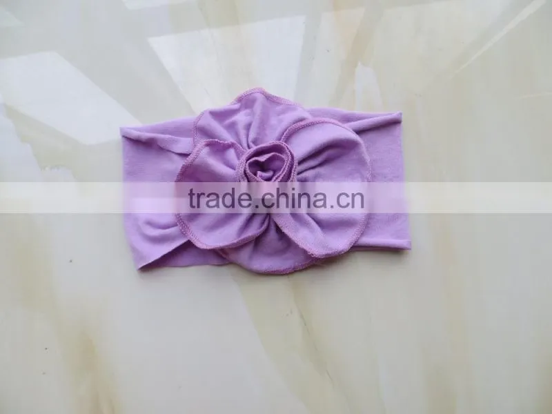 2015 pure color baby headband colorful flower headband YW-132