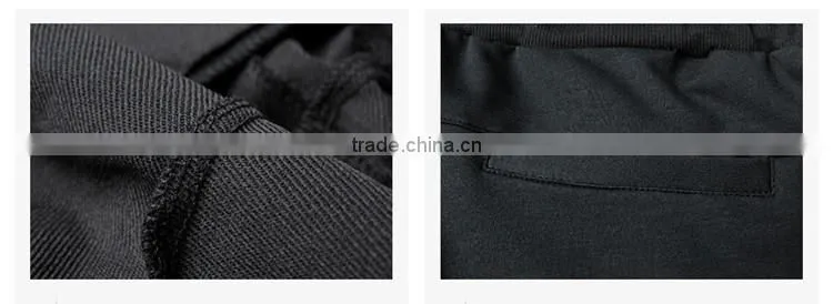 wholesale 100% cotton men jogger sweatpants blank/custom plain jogger pants/mens jogger pants with zipper details p-24