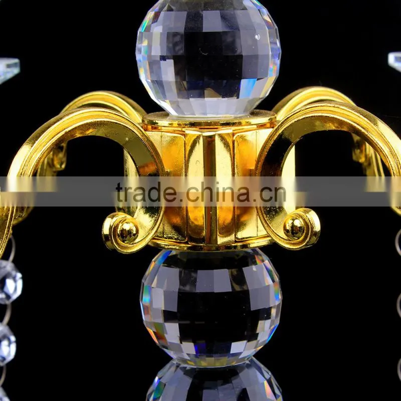 high quality 5 arms crystal centerpieces votives candle holders suitable for wedding decoration