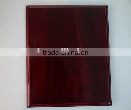 High quality wholesale custom high glossy finish wooden plaques /trophy /award