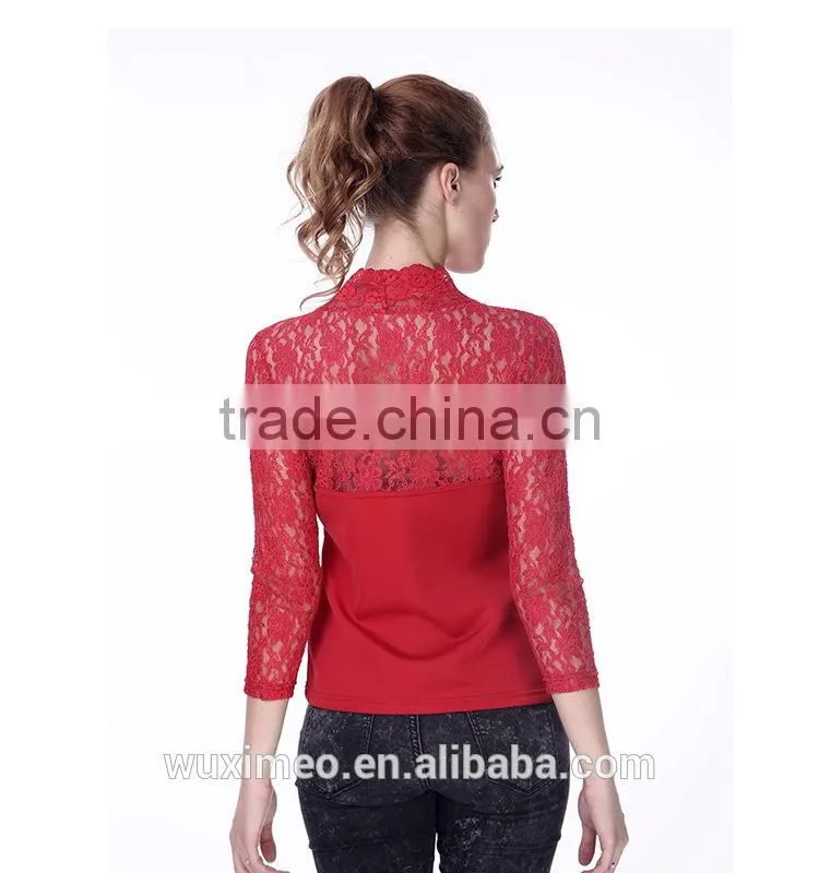 China Most popular top sell patterned blouse for lady