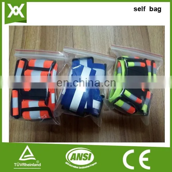 Factory made safety reflective with buckle warning elastic belt