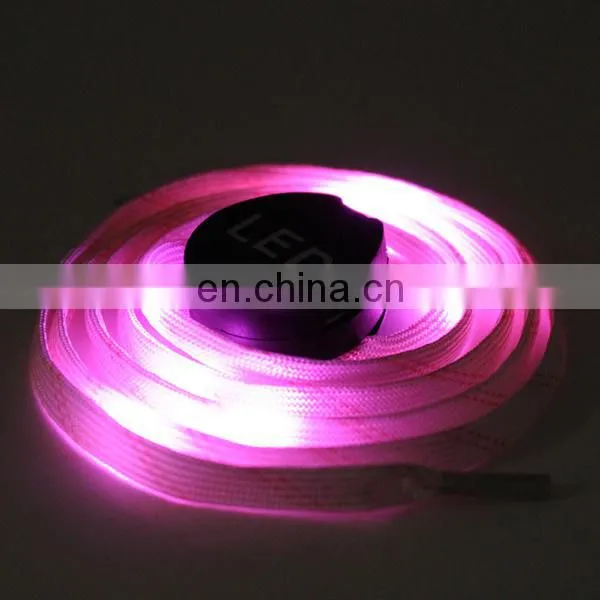 Hot sale USB led shoelaces with battery for sport