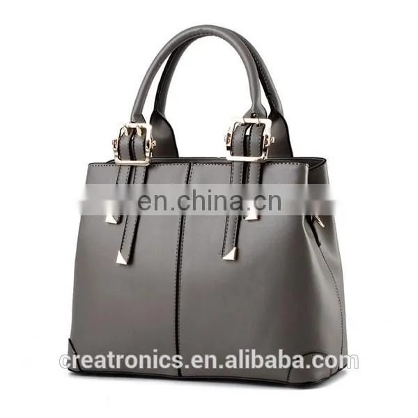 CR More than 11 years experience pu material tote bag woman handbag in stock rose red colors new stylish lady leather handbag