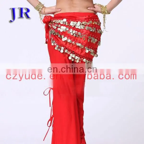 Egyptian velvet belly dance hip scarf with coins for sale Y-2020#