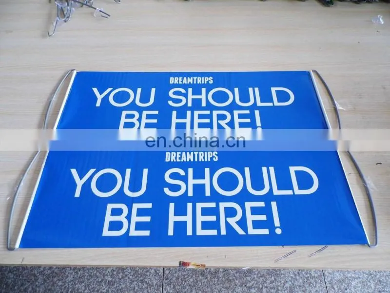 Pull hand roll up banner