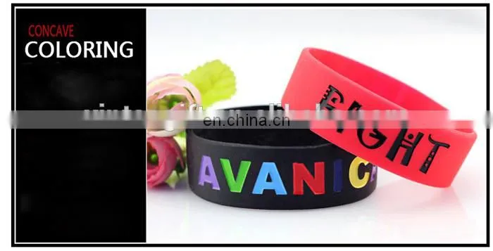 Printed Technique Europe Regional Feature glowing silicone bracelet