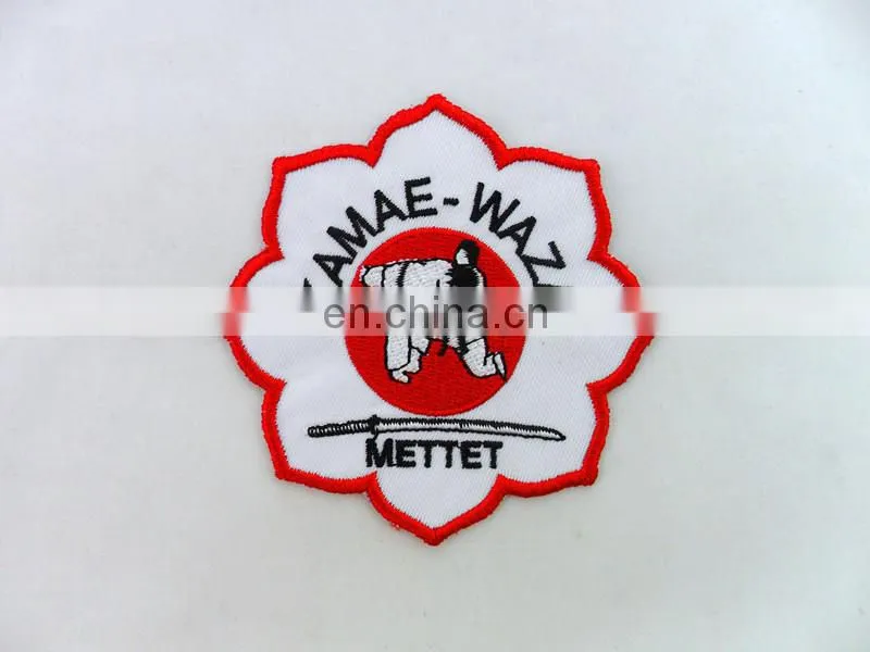 customized judo club embroidery badges/patch