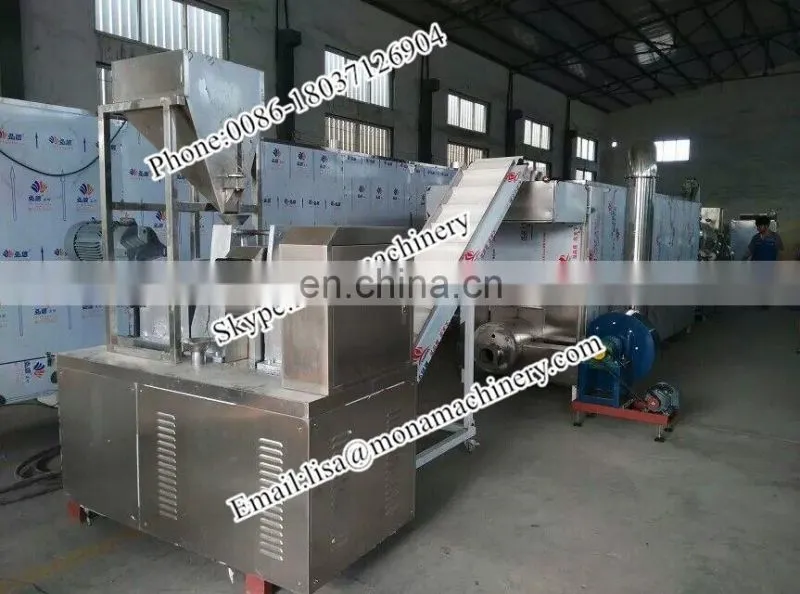 Crispy popped corn ring snacks production line/puffed corn sanck food making line