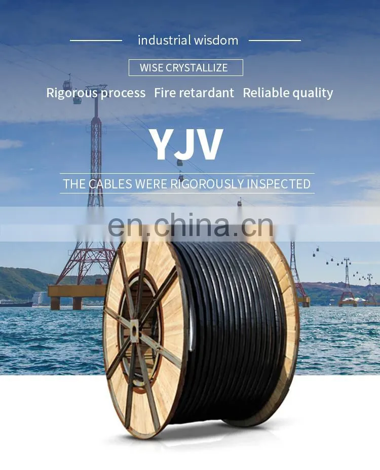 4 Core copper YJV22 3*70+1*35 electric power wire cable