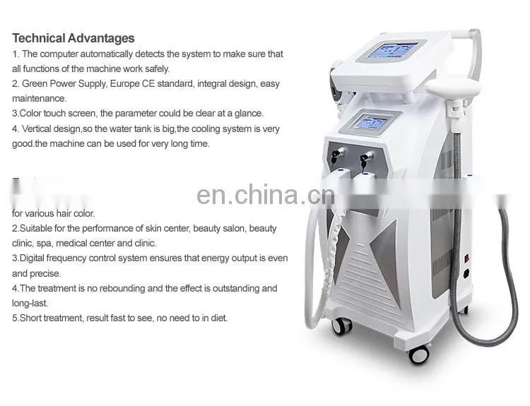 3 in 1 laser hair removal machine/ipl hair removal laser tattoo removal