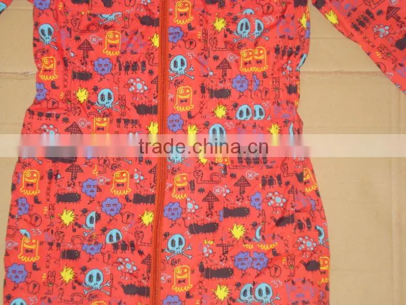 Girls spring jackets raincoat overall prints