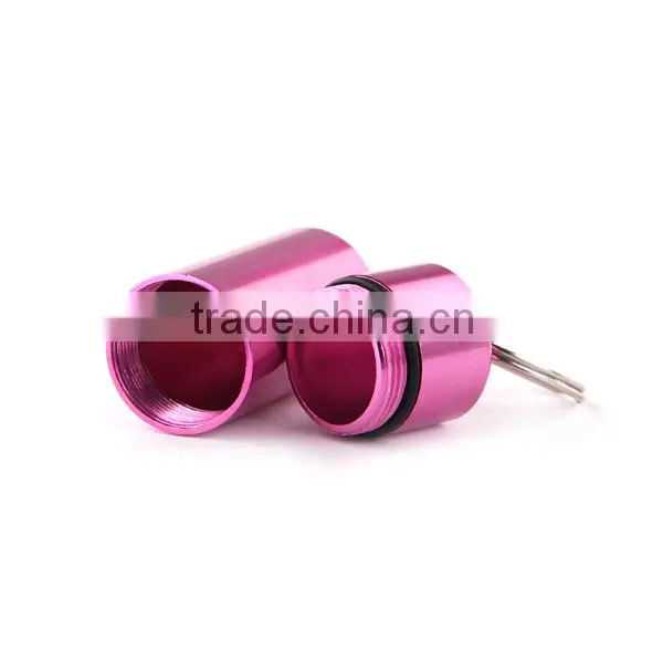 Waterproof aluminium alloy pill keychain