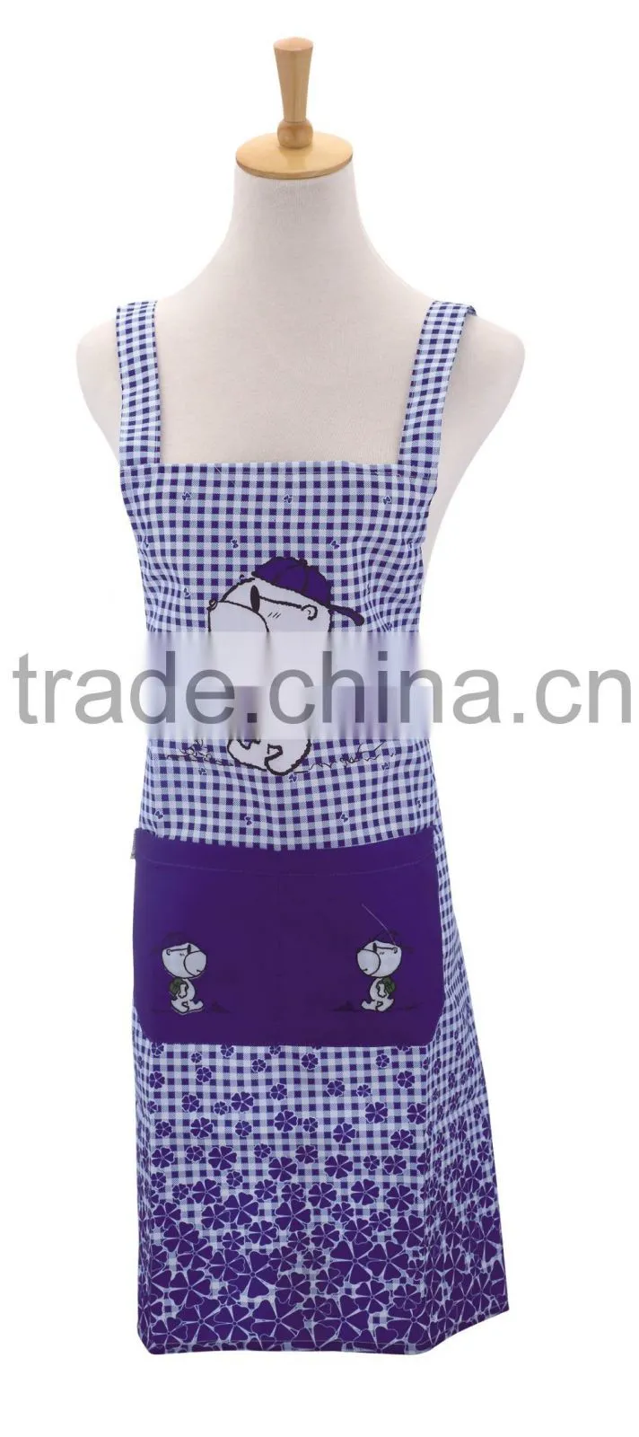2016 Hot Selling manufacturer custom cotton apron kitchen apron