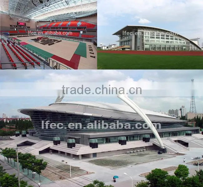 Design prefabricated steel structure space frame stadium