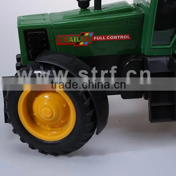 Large green color farm toy RC Trailer Truck with dump