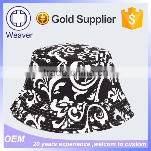 Wholesale Alibaba Custom Printed Bucket Hats Print Pattern Paisley Bucket Hat in Russian