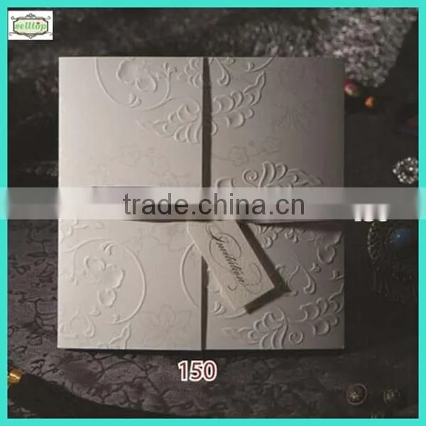 Chinese high quality wedding invitation card 2014