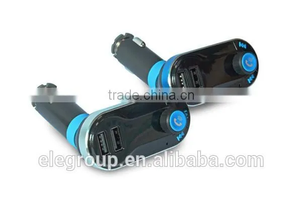 Promotional instructions car mp3 player fm transmitter with TWO usb ports