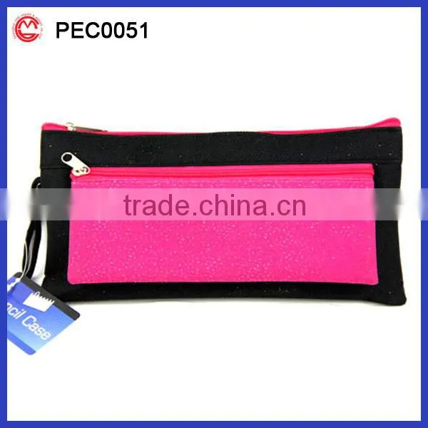 Black and Pink Student sublimation pencil case