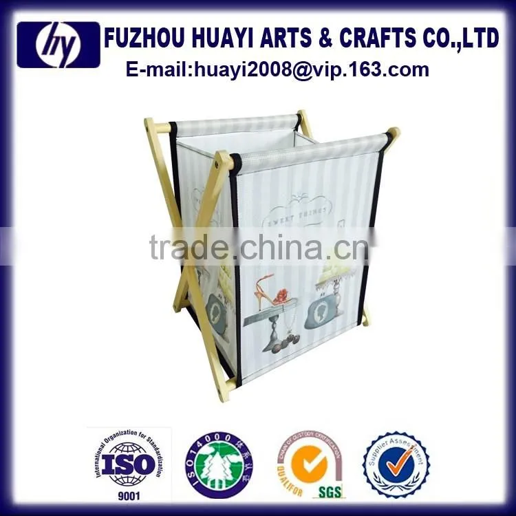 Customized folding laundry basket with legs