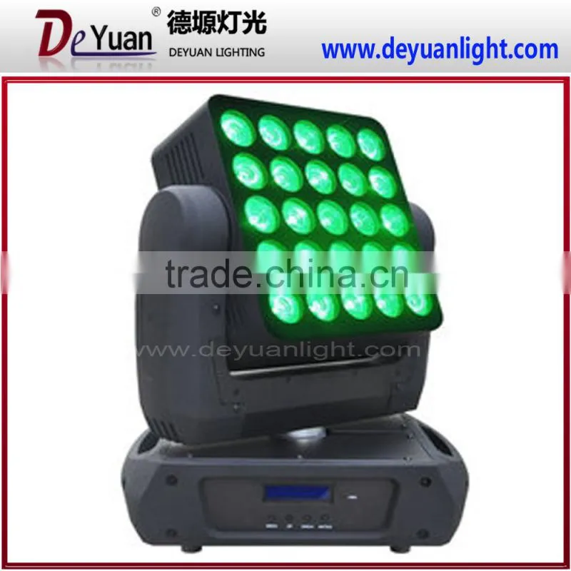 Super bright panel matrix beam led moving head 25PCSx12W 4 in 1 stage light