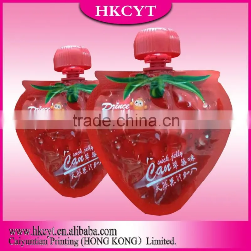 Reusable Food Stand Up Spout Juice Spout Pouch