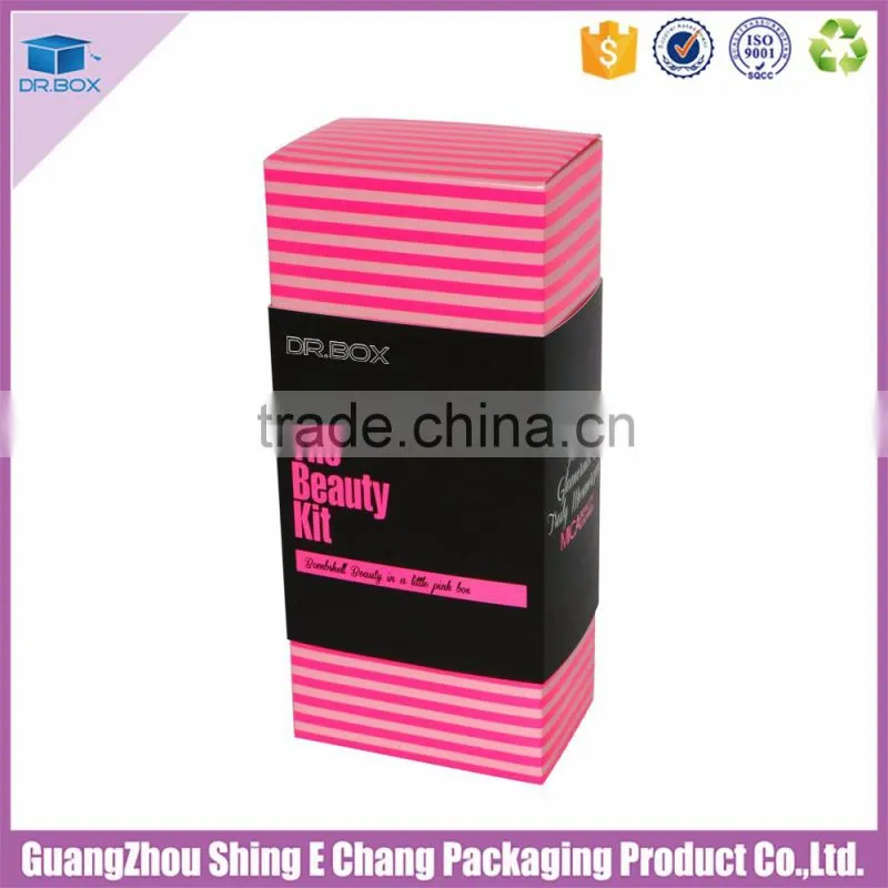 custom printed artwork recyclable make up cosmetic beauty box