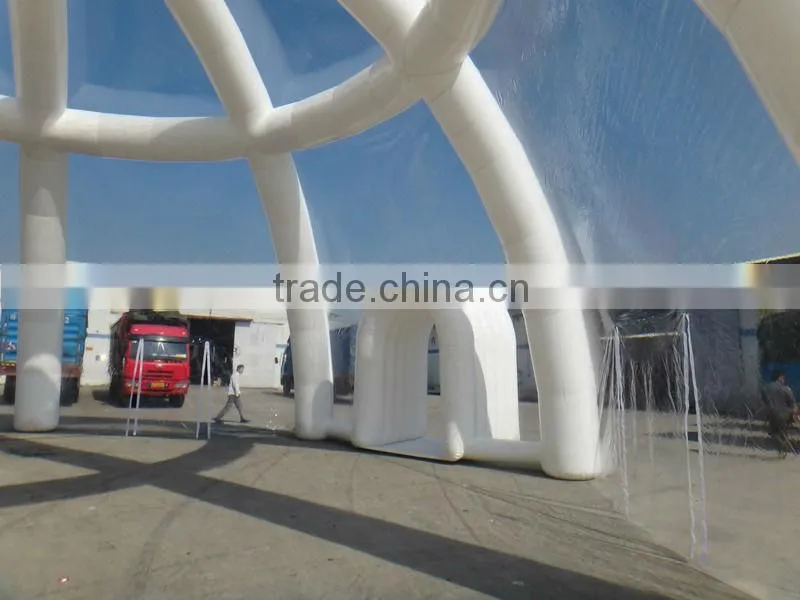 2014 cheap OEM design clear inflatable lawn tent
