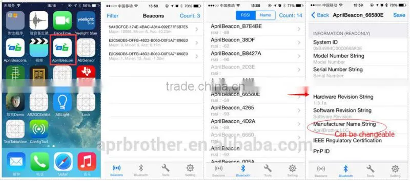 Bluetooth 4.0 eddystone Ibeacon IBeacon module Bluetooth 4.0 module& uuid programmable ibeacon for iphone and android 4.3