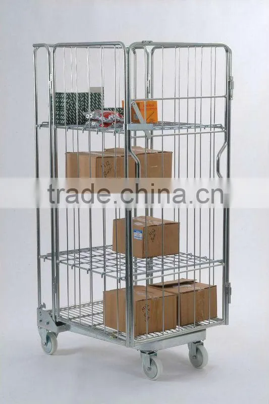 4 sided foldable roll container