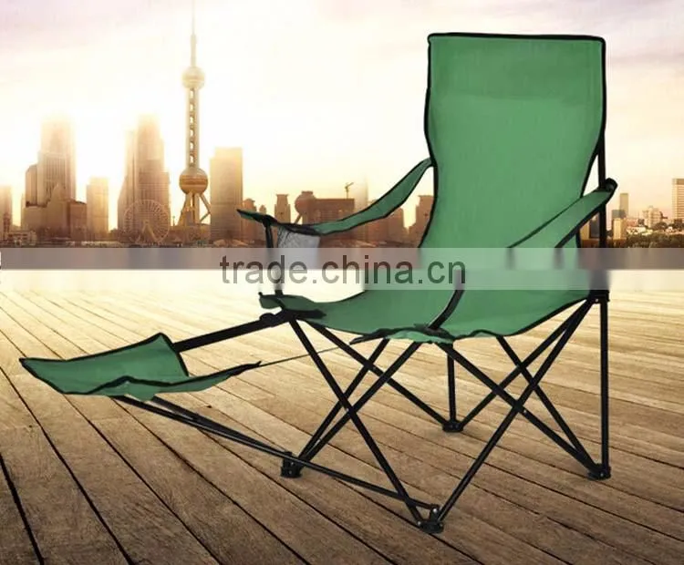 Outdoor Beach Folding Chair Treadle Armrest Outdoor Aluminium Folding Beach Chair