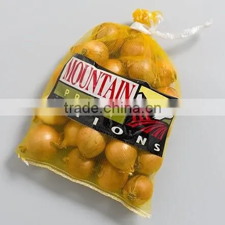 Small drawstring mesh bag