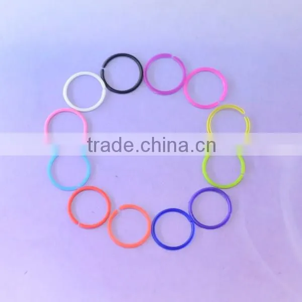Simple Fashion Wholesale Acrylic Circular Flesh Colored Nose Rings