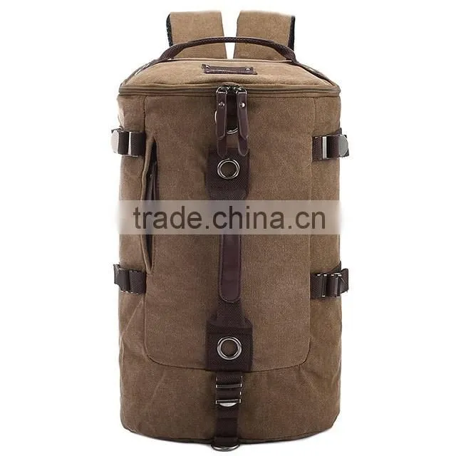 Large capacity man travel bag outdoor mountaineering backpack men bags hiking camping canvas bucket shoulder bag