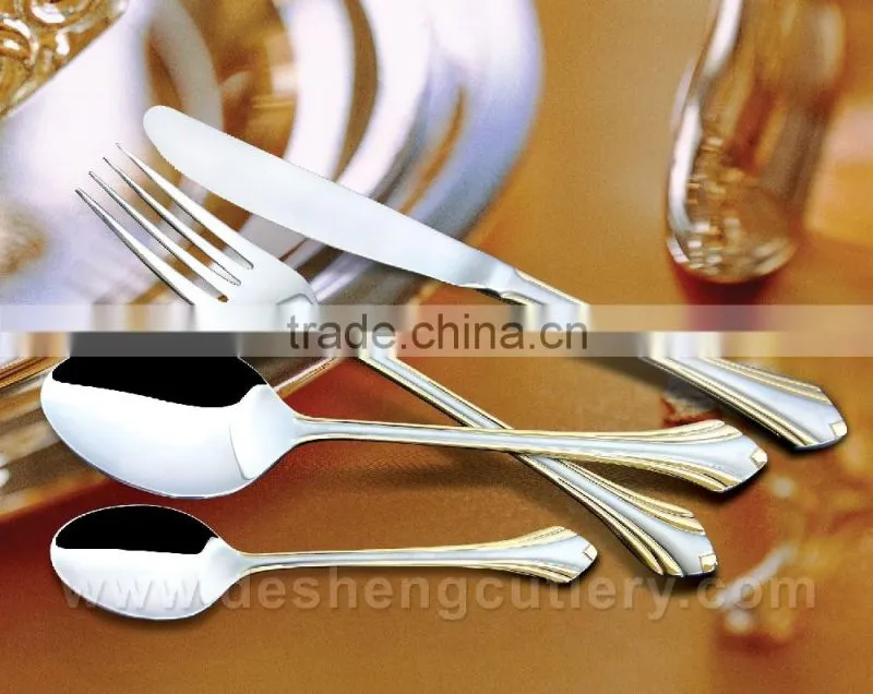 golden cutlery steel kitchen cutlery spoons for mail order