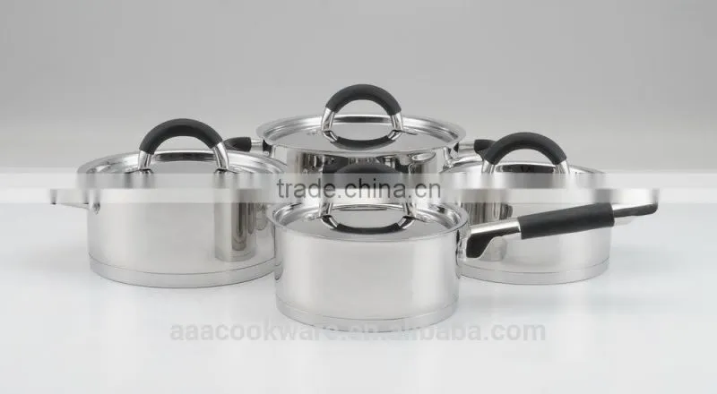 8pcs silicone grip cookware set