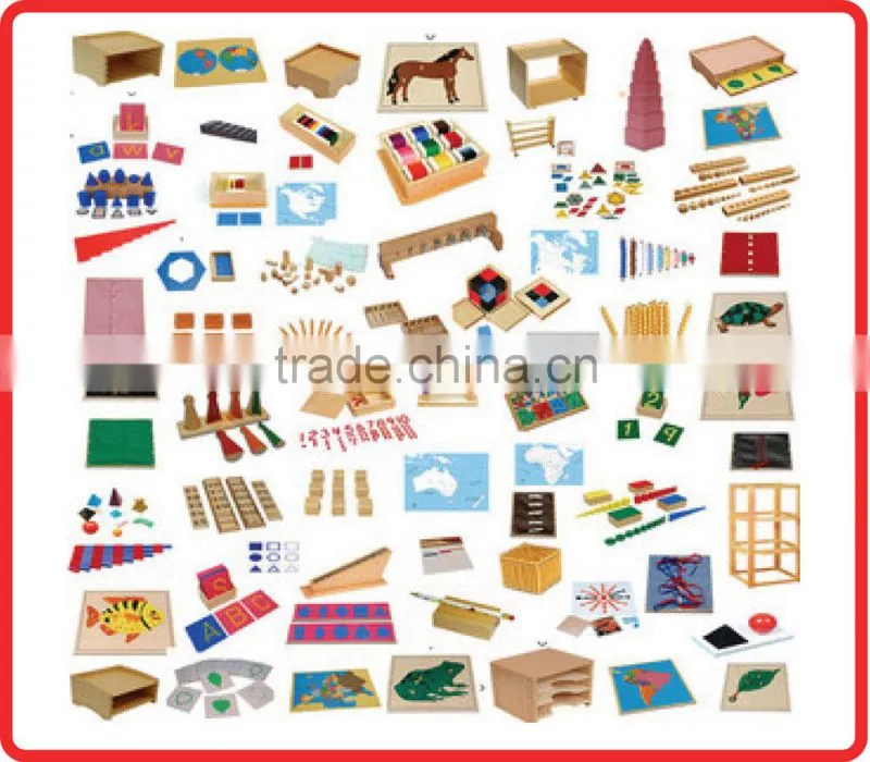 Montessori Materials/Preschool Montessori Wooden Toy for Kids/Educational Montessori Toys Rack for Red Rods
