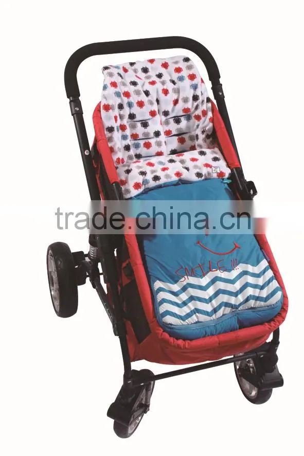 new design baby stroller footmuff with embroider