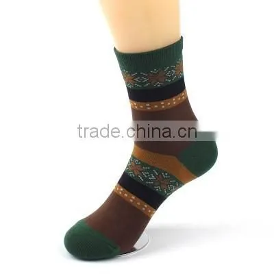 Lady jacquard dress knitted sock