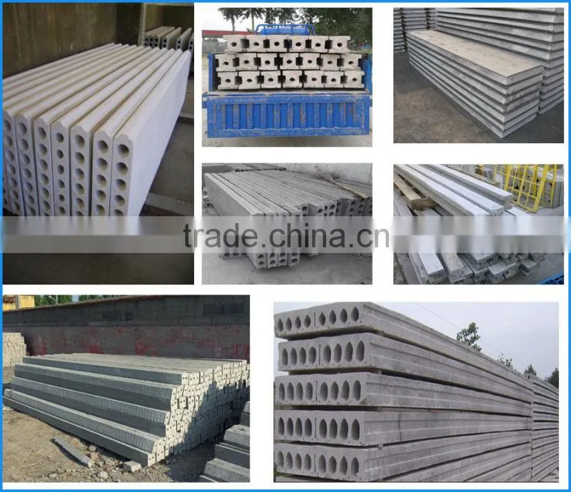 prestressed precast hollow slab machine for apartment