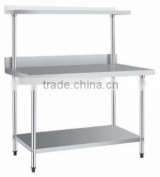 Double Layers Stainless Steel Work Table/Kitchen Work Table For Sale BN-W11