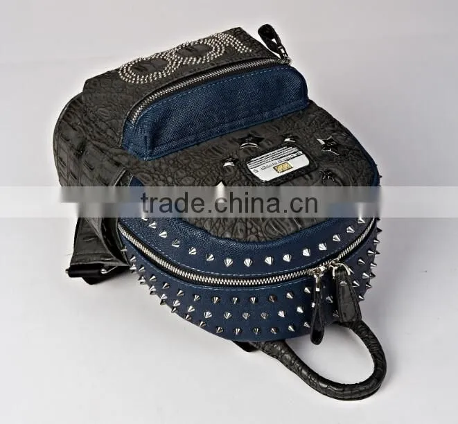 italian girls leather backpack in guangzhou factory china supplier
