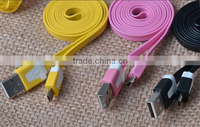 For iPhone USB Cable 100% Original Charger Cable Noodle Design,For Mobile Phone